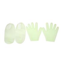 Spa Silicone Anti Crack Foot Mask Prevents Dryness Foot & Hand Mask Set Pedicure Socks & Moisturizing Gloves For Feet/Hand Care