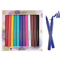 HANDAIYAN 12-Piece Set Matte Colorful Eyeliner Pens - Quick-Drying Waterproof