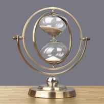 naujas Hourglass dekoras Kūrybingas smėlio laikrodis Gaublys Dovana 30/60 min laikmatis Stiklinis Žemės dizainas Elegantiškas namų biuro stalo papuošalas Medium 15 minutes