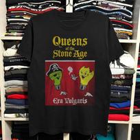 Queens Of The Stone Age Era Vulgaris Juodi Medvilniniai Marškinėliai Dydis S5XL Unisex Marškinėliai XL