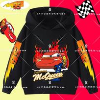 Cars Lightning McQueen Fun Printed Kids Boys Girls Hooded Sweatshirt Fall and Winter Casual Fashion Warm Student Hoodie 110