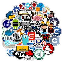 10/30/50PCS Kawaii Programming Sticker Aesthetic PVC Stationery Sketchbook Laptop Diary Scrapbook Supplies