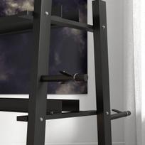 SPORTNOW Hantelių stovas 3 lygių iki 200 kg plieno juodas 131x75x80 cm