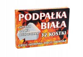 Žiebtuvėlių kubeliai kepsninėms ir židiniams balti 32 vnt., 32 tk