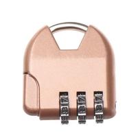 Lock Trolley Case Luggage Travel Lock Combination Padlock Heart Shape Padlock TSA Customs Code Lock bronze-J