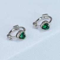 1Pair Helix Lobe Crystal Small Hoop Earring Geometric Heart CZ Huggie Earring For Women Girl Wedding Party Jewelry Gift 6/8/10mm