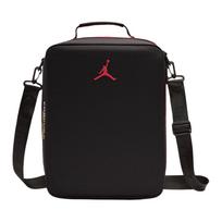 Jordan Polyester Storage Bag, Shoulder Bag, Crossbody Bag, Handbag Regular Men's Black & Gym Red HV1618-687
