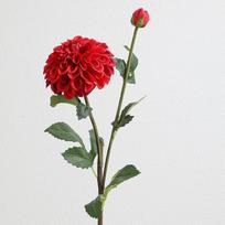 Pink Faux Dahlia Floral 2 Heads Chrysanthemum Fake Flower Artificial Faux Plants  Home Decoration