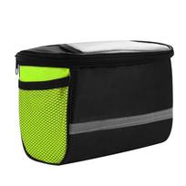 New Bike Pouch Cycling Equipment Bike Handlebar Bag Bicycle Bag Pannier Front Tube Basket mėlyna