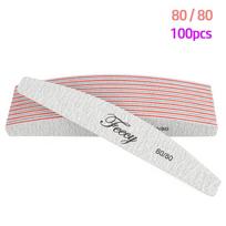 Nagų dildės Buffer Emery Board Švitrinis popierius 80/100/150/180/240 Grit manikiūrui Stiprus storas šlifavimas Half Moon Lime Nagų dildymo įrankiai