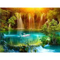 Waterfall DIY 5D Diamond Painting Full Round Mosaic Resin Landscape Diamont Embroidery Cross Stitch Kits Home Decor Gift Full Round 20x30CM