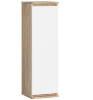 Vitrina-spintelė NORE CLP W30, ąžuolo spalvos/balta