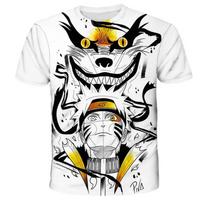 Japan Anime Naruto T-shirt Casual Comfortable Tops 3 to 14 Years Old Boys Girls Cartoon Game T-shirt Children 3D Print Clothes S
