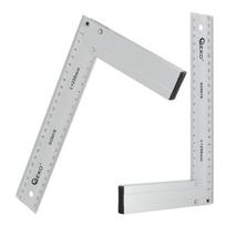 Geko Aliuminio staliaus kvadratas G29076, 250mm, 210mm, aliuminio lydinys, lazeriu graviruota skalė