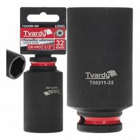 Tvardy gili triecienmuciņa 1/2" 6PT 32mm T00211-32, 32mm, 1/2" kvadratinė pavaros, pailginta, CR-MO plienas
