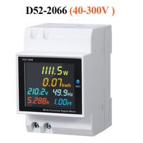 6 IN 1 DIN bėgelio kintamosios srovės monitorius 110V 220V 380V 100A įtampa srovė galios koeficientas aktyvi kWh elektros energija dažnio matuoklis VOLT AMP