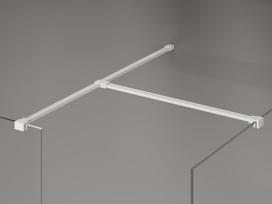 Mexen Kioto-X dušo sienelė Walk-in 120 x 90 cm, skaidri 10 mm, balta - 800-120-202-20-00-090-X