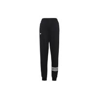 Adidas Campus 00s Series Logo Embroidered Elastic Waist Slim-Fit Cuffed Knit Joggers Women Bottoms Black IB7321 XL