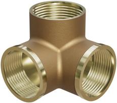 Mexen BRASS žalvarinis trišakis 3D 1/2 vidinis x 1/2 vidinis x 1/2 vidinis - W97425-121212