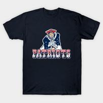 Men Black Print T-shirt Patriots Football No-Cut Transfer Paper Print Cotton Tshirt 4XL tamsiai mėlyna