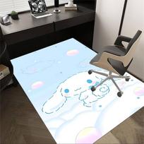 1 vnt. Cinnamoroll kilimas Biuro kilimėlis Lauko kilimėlis Namų dekoras Plotinis kilimas Šventės dovana Biuro stalo kėdės kilimėlis 60cm by 90cm