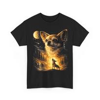 Chihuahua Howling to The Moon Parody Night Art  Funny Chihuahua Design TShirt Unisex T-Shirt L