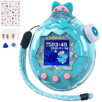 GOKEI Tamagotchi Paradise Protective Case Replacement Caps Includes 3 Films Strap Tested Hard Clear PC Material Shock Resistant Scratch Prevention Cat