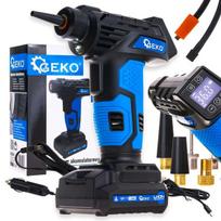 Geko oro kompresorius G80649, 12V, 1500 mAh, 10.3 bar, 23 l/min, skaitmeninis ekranas, LED šviesa, automatinis išjungimas