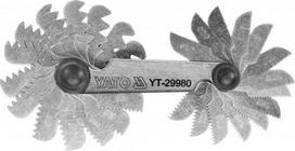 Yato Vinių Žymekliai Metriniai YT-29980, 0.25-6 mm, 24 plokštelės, 60°, nerūdijantis plienas