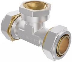 Mexen PEX-S užveržiamas trišakis PEX 32 x 3/4 GW x 32 - W97232-3234F32-00, 32 x 3/4" vidinis sriegis x 32