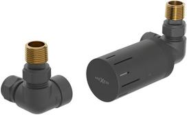 Mexen G05 į skyvą perjungiamos termostatinės jungties rinkinys, antracito spalvos - W903-958-66, G 1/2"