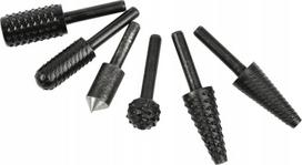 Geko 6vnt frezų ir priešgręžimo rinkinys G37512, HSS, 2 metalinės frezos, 3 medinės frezos, 1 priešgręžimas