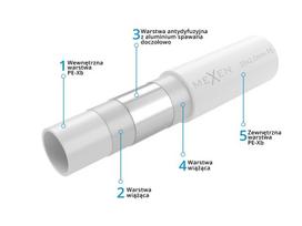 Mexen AL-O vamzdis PE-Xb/AL/PE-Xb 16 x 2 mm, 100 m - W97105-1216-100, 16 x 2 mm
