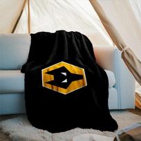 1PC Wolves Football Club Emblem Printed Soft Flannel Blanket Throw for Adult Bedroom Living Room Sofa Camping Travel Fan gifts Christmas Gifts 75x90cm