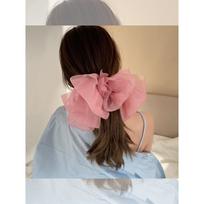 1PC big bow headgear Internet celebrity super fairy hairpin female chiffon spring clip ponytail back of head new hair accessories