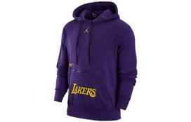 Jordan Lakers NBA Sweatshirts Men's Purple Hooded Moderate Regular DR2422-504 M