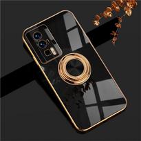 Car Magnetic Adsorption 6D Plating Silicone TPU Case With Ring For Xiaomi Poco F5 X5 Pro Back Stand Shell Cover Potector Poco F5 juoda