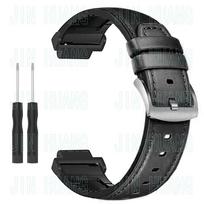 strap for garmin Forerunner 235 735 230 630 620 leather silicone watch band for Approach S20 Replace bracelet ,Metal connectors juoda