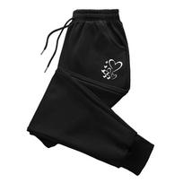 Arrival Women's Cute Heart Print Sweatpants Season Daily Casual Sporty Jogger Pants Home Outdoor Comfort Trousers S