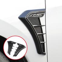 2Pcs Automobile Leaf Plate Decoration Flank Fender Modified Side for Fiat 500 500l 500x 500e Car 2PCS Black