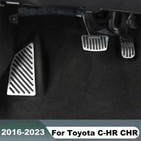 For Toyota C-HR CHR 2016 2017 2018      Car Accelerator Gas Brake Pedals Footrest Pedal Cover Non-Slip Pads Footrest 1pcs Silver