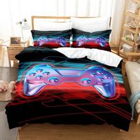 Lightning Web Gaming Duvet Cover Set For Boy 3D Print Video Games Double Duvet With Pillowcases Play Gamer Comforter Sets Cover EU Single(135*200cm)3pcs
