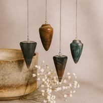 Bloodstone Crystal Dowsing Pendulum
