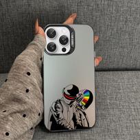 Rock music Daft Punk Helmet Phone Case For iPhone 16 15 14 13 12 11 Pro Max X XR XSMAX 8 7 Plus Matte Shockproof Back Cover iPhone 12 pro