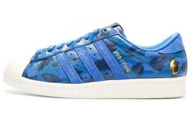 Superstar A Bathing Ape x Undeafeated x Superstar Adidas Originals 80s 'Blue Camo' S74775 42.5
