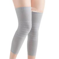 1pair Nylon Elastic Breathable Knee Sleeves High Elastic Fitness Kneepad Knee Braces  Fitness Gear M šviesiai pilka spalva