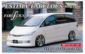 Fujimi Models Inch Up Series 71 Toyota Estima Fabless Half Type Plastic Model Kit ID71 1/24 No. balta