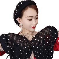 Fashionable Soft Mesh Fabric Eco-Friendly Breathable Bonnet Elastic Turban Headwear for Adults Femme Musulmane Daily Wear Sequin Free size juoda