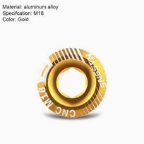 Bolt Crank Bolt Cover Bike Crank Arm Fixing Bolt Bicycle Crankset Nut Bike Crank Cover Screw yellow-18M