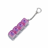 Funny Crystal Keycap Pendant Transparent Shaft Decompression Keyboard  Holiday Gift žalia